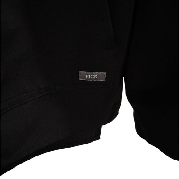 FIGS Bellery Black Scrub Jacket Full Zip Technical Collection (S) W18SW1007 - Picture 7 of 10